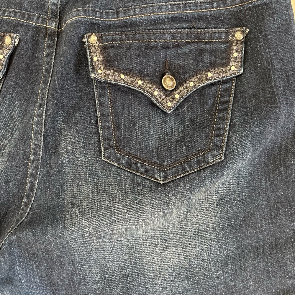 Apt. 9 Women's Dark Blue Bootcut Jeans 16W Short